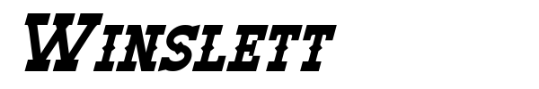 Winslett font preview